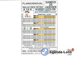 Photo du loto loto org: ainés de la poterie animé par jacky a planguenoual