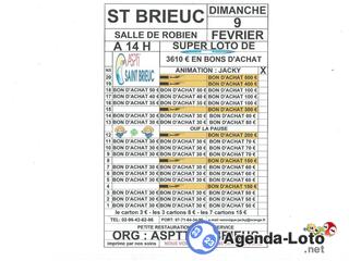 Photo du loto loto org: ASPTT DE ST BRIEUC animé par jacky