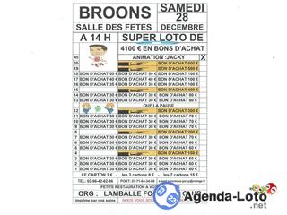 Photo du loto loto org: lamballe football club animé par jacky