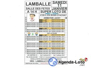 Photo du loto loto org: lamballe football club animé par jacky