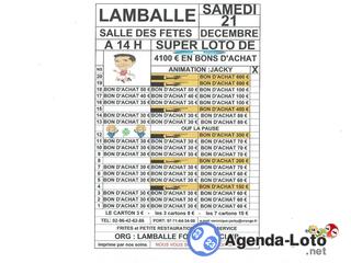 Photo du loto loto org: lamballe football club animé par jacky