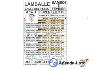 Photo du loto loto org: lamballe football club animé par jacky