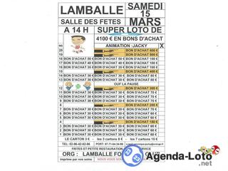 Photo du loto loto org: LAMBALLE FOOTBALL CLUB animé par jacky