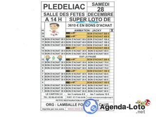 Photo du loto loto org: lamballe football club animé par jacky