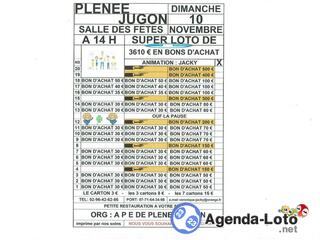 Photo du loto loto org : A .P.E. animé par jacky