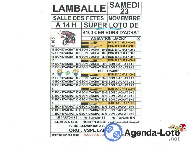 loto org: vspl animé par jacky