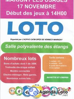 Photo du loto LOTO organisé par l’ACPVG CATM OPEX Vennecy - Marigny