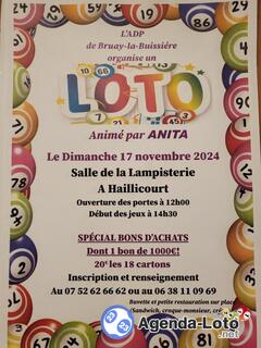 Photo du loto LOTO organisé par l ADP de blb animé par ANITA