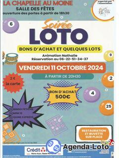 Photo du loto LOTO Organisé par l'Association 'sur le chemin d'Arsène'