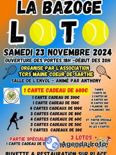 Photo du loto loto organise par l'association TCRS Maine coeur de sarthe