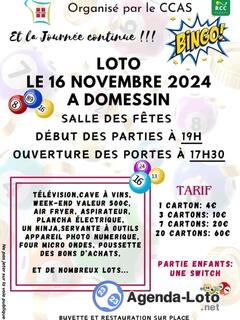 Photo du loto Loto organise par le ccas