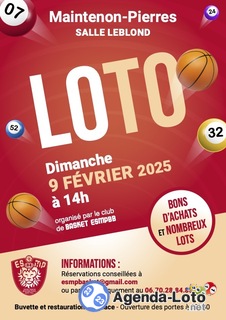 Photo du loto Loto organisé par le Club de Basket ESMPBB