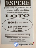 Loto organisé par le Club de Tarot de CAHORS-ESPERE