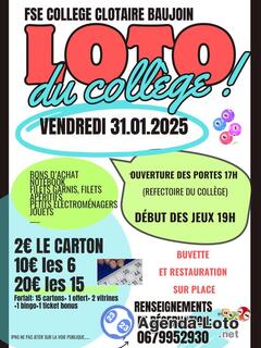 Photo du loto Loto organisé par le Fse collège