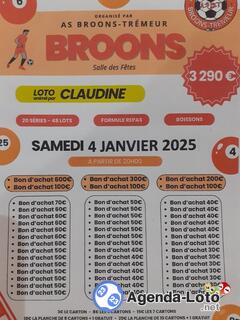 Photo du loto Loto organisé par le hand pays Broons animé par Claudine