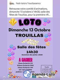 Photo du loto Loto organisés par festiloisirtrouillassenc et le club des