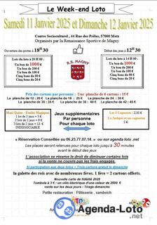 Photo du loto Loto Organisés par la Renaissance Sportive de Magny