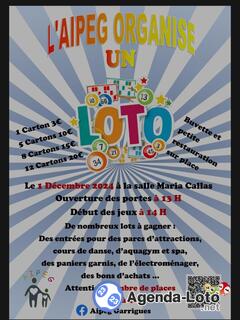 Photo du loto Loto des parents d'élèves des garrigues