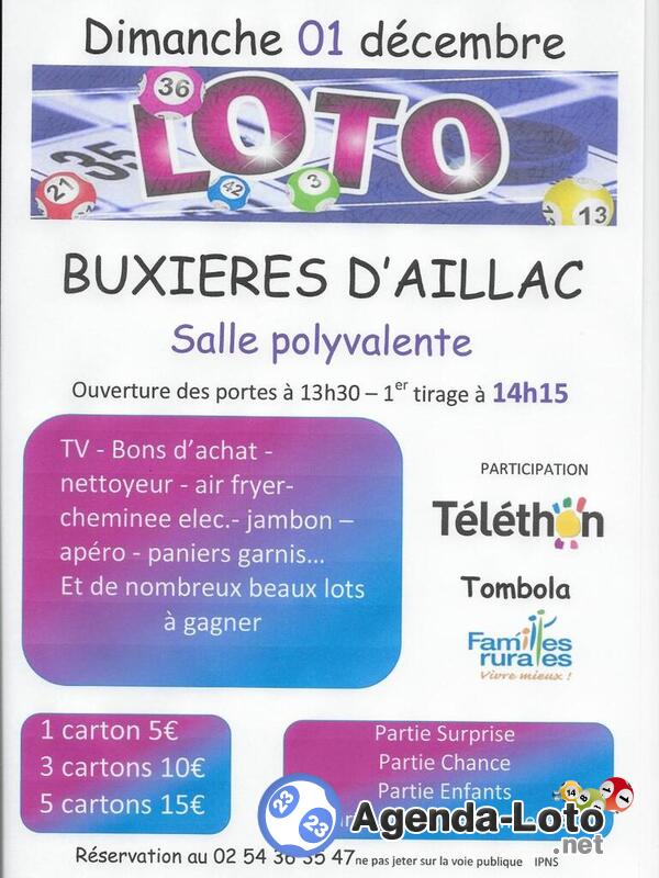 loto participation téléthon