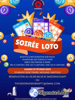 Photo du loto Loto pays de grasse handball asptt