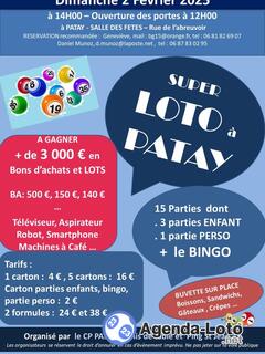 Photo du loto Loto PING ST JEAN 45 - CP PATAY Tennis de Table