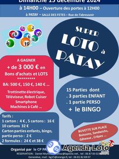 Photo du loto Loto ping st jean - cp patay tennis de table