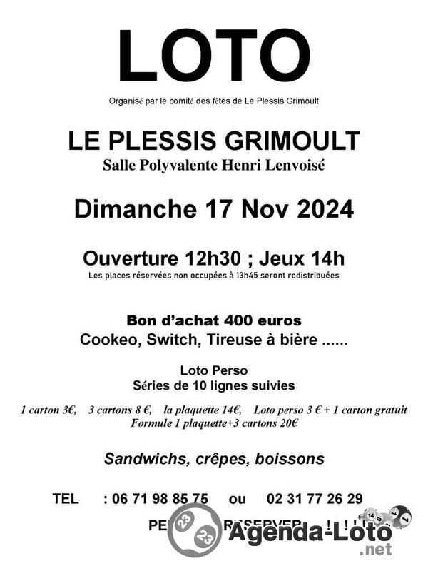 loto le Plessis Grimoult