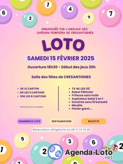 Photo du loto Loto des pompiers