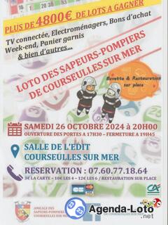 Photo du loto Loto des pompiers de courseulles anime par chris animation