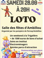 Photo du loto Loto des pompiers de Pernay-Ambillou