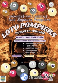 Photo du loto Loto des pompiers de soulac