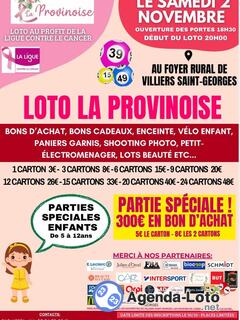 Photo du loto Loto La Provinoise Ligue contre le cancer du sein