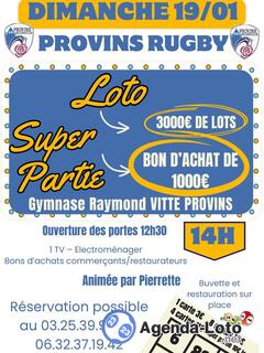 Photo du loto Loto Provins Rugby Club