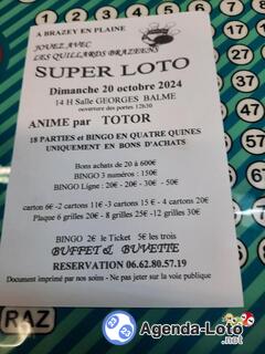 Photo du loto Loto des quillards