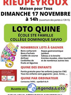 Loto Quine de l'école et du collège privés