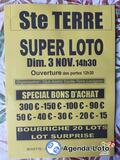 Loto quine Sainte Terre Dimanche 3 novembre 2024