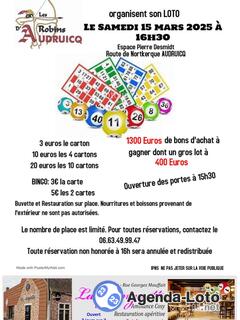 Photo du loto Loto des Robin d'Audruicq