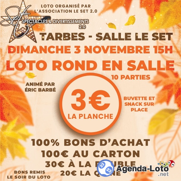 Loto rond en salle set tarbes