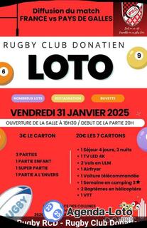 Photo du loto Loto rugby club donatien