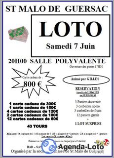 Photo du loto Loto saint malo de guersac