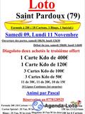 Loto à Saint Pardoux salle des Fêtes