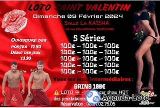 Photo du loto Loto saint Valentin association Coup Dur Senior