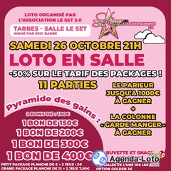 Photo du loto loto en salle au set tarbes demi tarif sur les packages