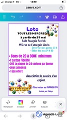Photo du loto Loto salle François Patrick rue de l abregain lievin 62800