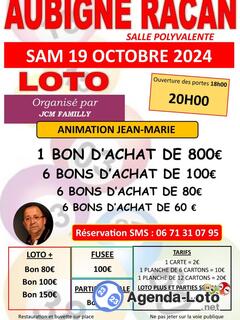 Photo du loto Loto en salle jcm Family