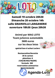 Photo du loto Loto samedi et dimanche