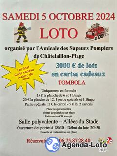 Photo du loto Loto des Sapeurs-Pompiers de Châtelaillon-Plage