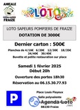 Loto des sapeurs pompiers de Fraize