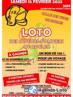 Photo du loto Loto des Sapeurs-pompiers de Rugles