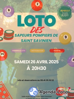 Photo du loto Loto des Sapeurs Pompiers de Saint Savinien